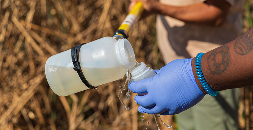 UC Merced - testing the wetlands water