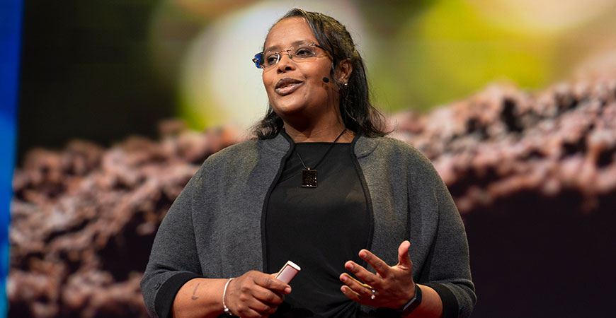 Professor Berhe delivered a TEDTalk