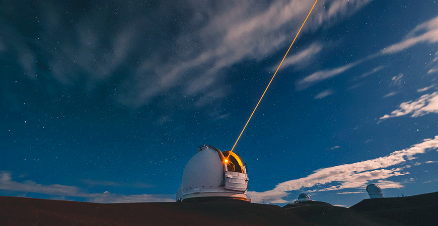 Spectroscopy at the UC's W. M. Keck Observatory in Hawaii helped the researchers interpret complex data about ultramassive galaxies. Photo courtesy of the W.M. Keck Observatory.