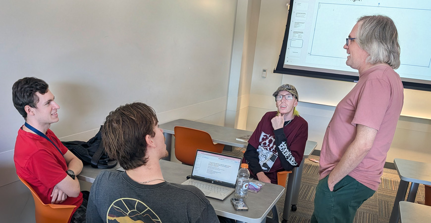 UC Merced professor and students