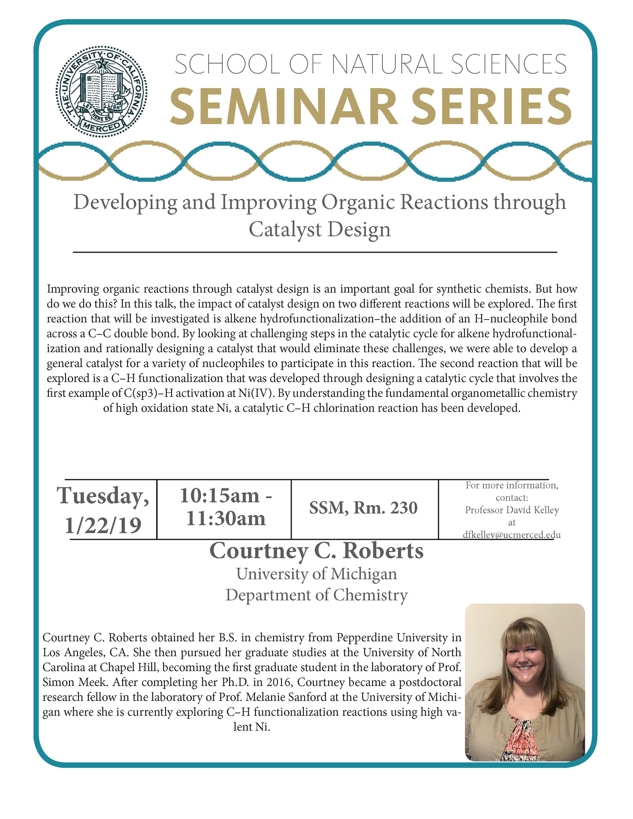 CCB Seminar - Dr. Courtney Roberts