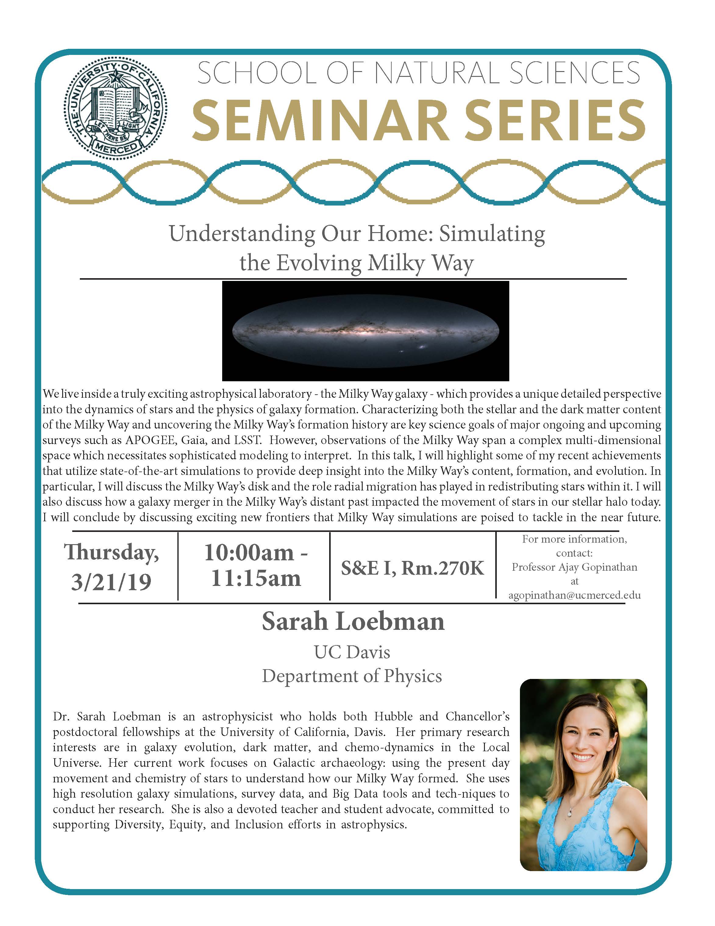 Physics Seminar - Dr. Sarah Loebman