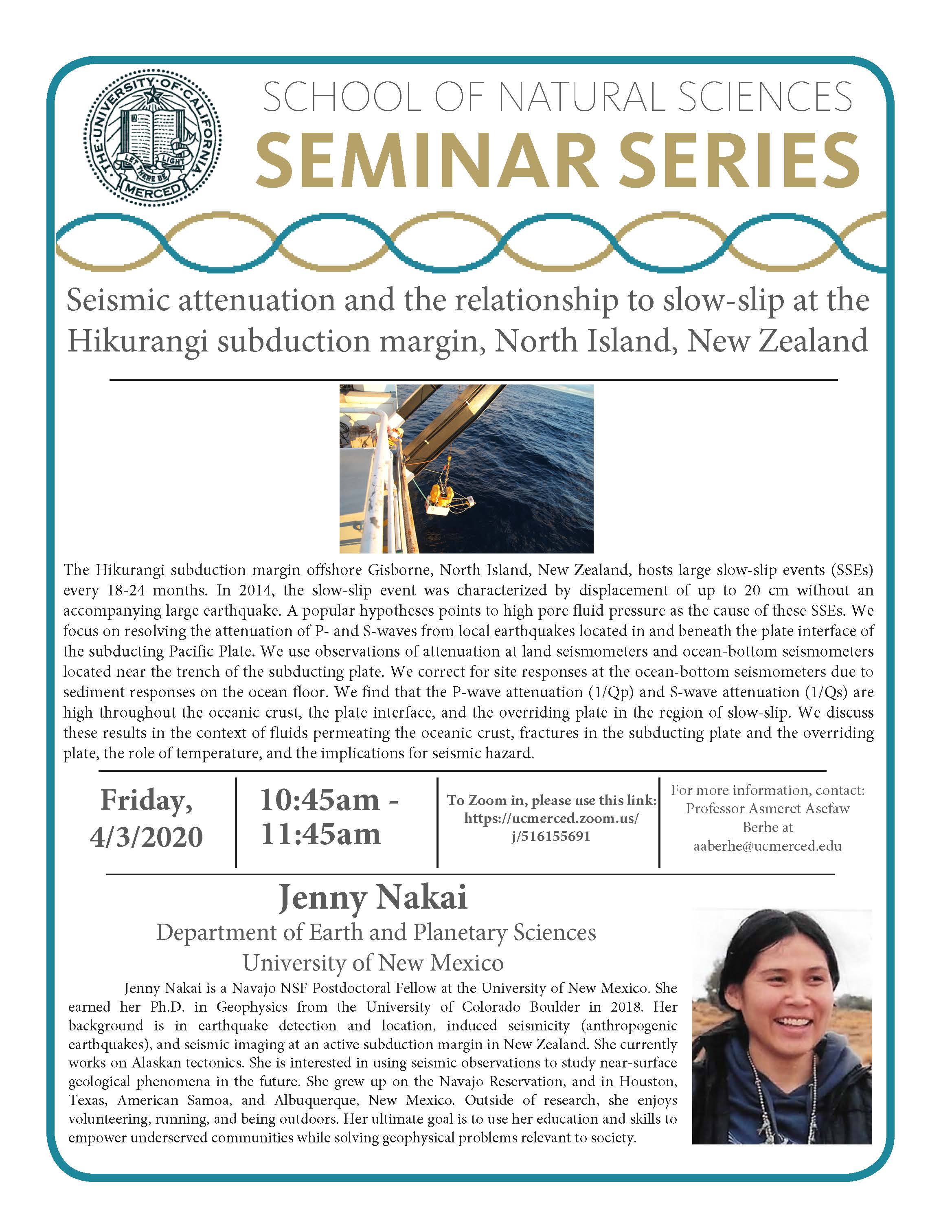 LES Seminar for Dr. Jenny Nakai