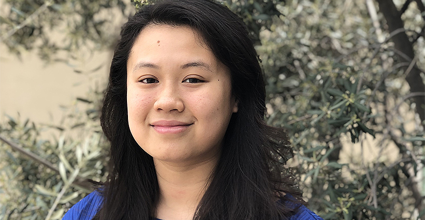 Anh Diep is UC Merced's winner of this year's Grad Slam and go on to the UC finals May 10.