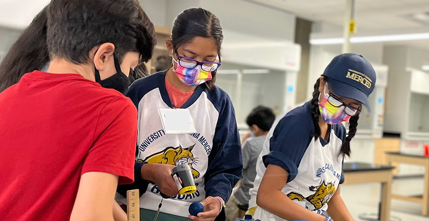 he goal of the CREST STEM Camp was to expose diverse middle school students to various STEM fields, including physics, biological science, chemistry, engineering, mathematics and environmental science