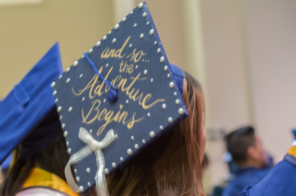 Photo of graduation cap from UC Merced