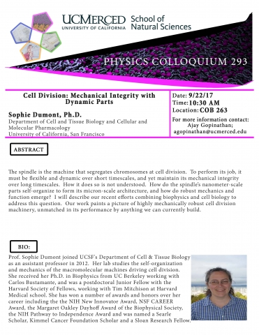 Physics Colloquium 293 (9/22/17)